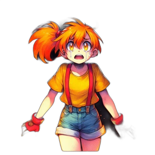 staff, weapon, hair, creature transparent PNG cut-out