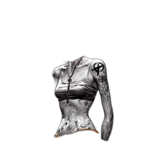 jewelry, dress, jacket, mask transparent PNG cut-out