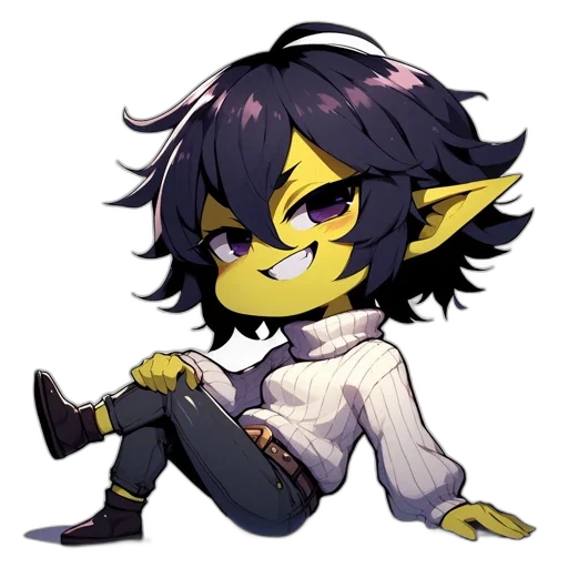 staff, mask, creature, pixel art transparent PNG cut-out