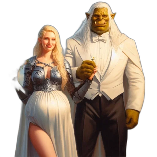 dress, concept art, fantasy art, comic book art transparent PNG cut-out