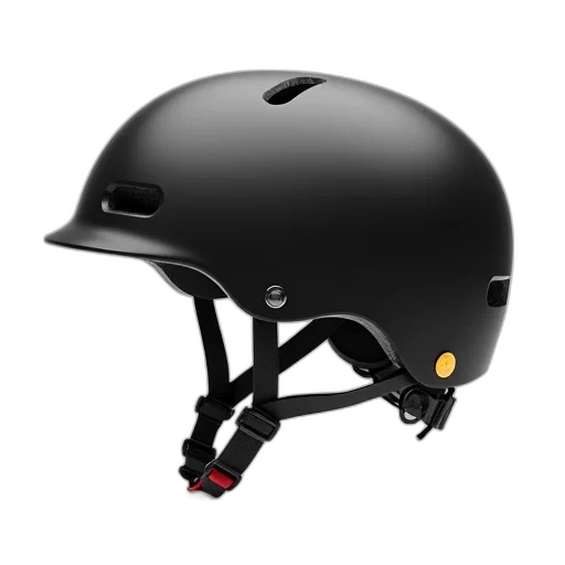 black, modern, bicycle, helmet transparent PNG cut-out