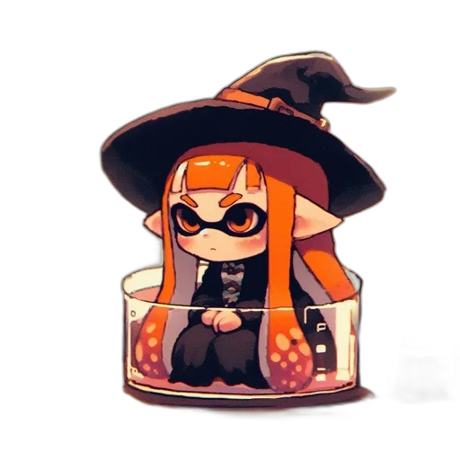 hat, dress, weapon, staff transparent PNG cut-out
