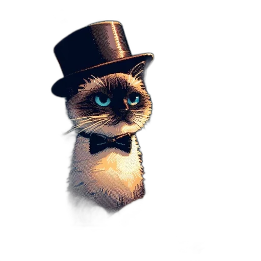 hat, staff, animal, face transparent PNG cut-out