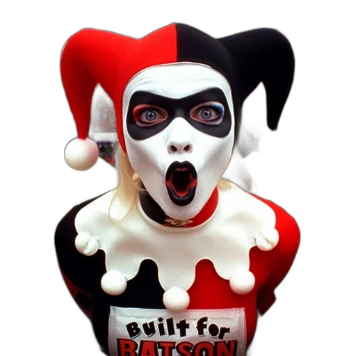 person, dressed, harley, quinn transparent PNG cut-out