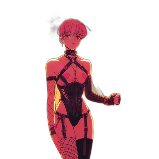 dress, robot, concept art, pixel art transparent PNG cut-out