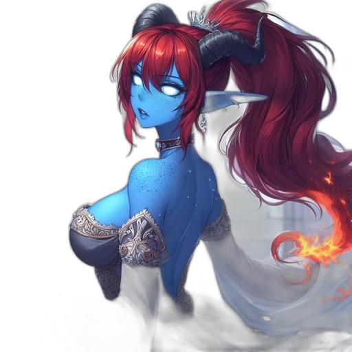 staff, dragon, dress, fantasy art transparent PNG cut-out