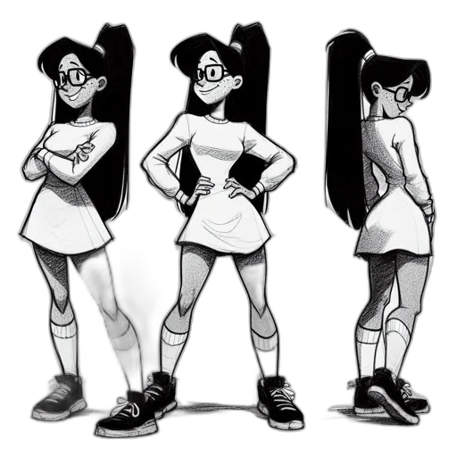dress, concept art, cartoon, comic book art transparent PNG cut-out