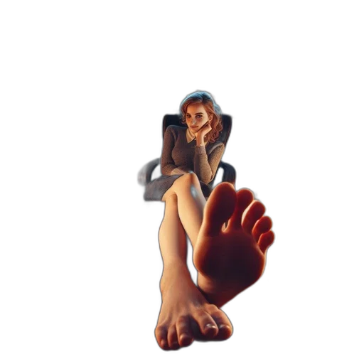 shoes, creature, staff, 3d render transparent PNG cut-out