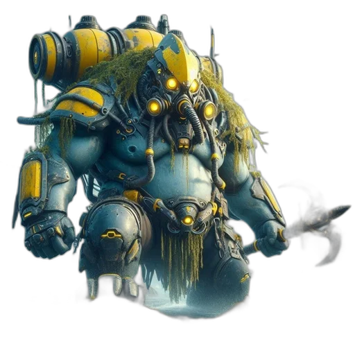 robot, weapon, staff, creature transparent PNG cut-out