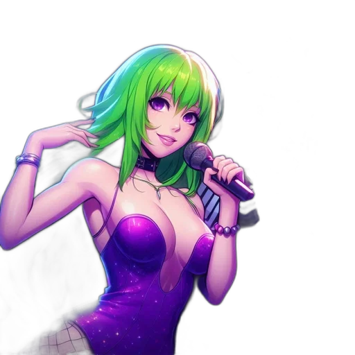 dress, staff, pixel art, anime transparent PNG cut-out