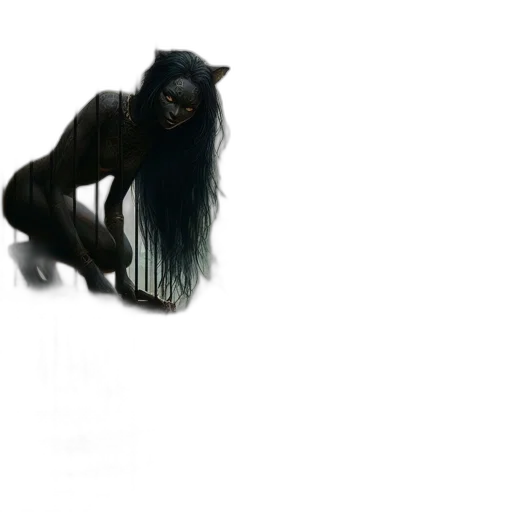 creature, animal, hair, dragon transparent PNG cut-out