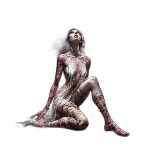 creature, dress, concept art, fantasy art transparent PNG cut-out