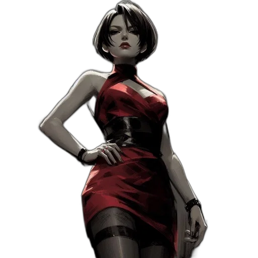 dress, comic book art, concept art, fantasy art transparent PNG cut-out