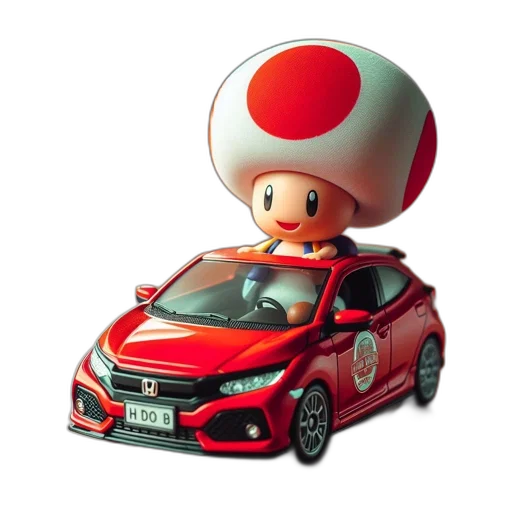 car, hat, 3d render, concept art transparent PNG cut-out