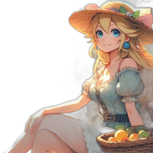 hat, dress, food, staff transparent PNG cut-out