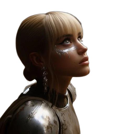 face, robot, staff, jewelry transparent PNG cut-out