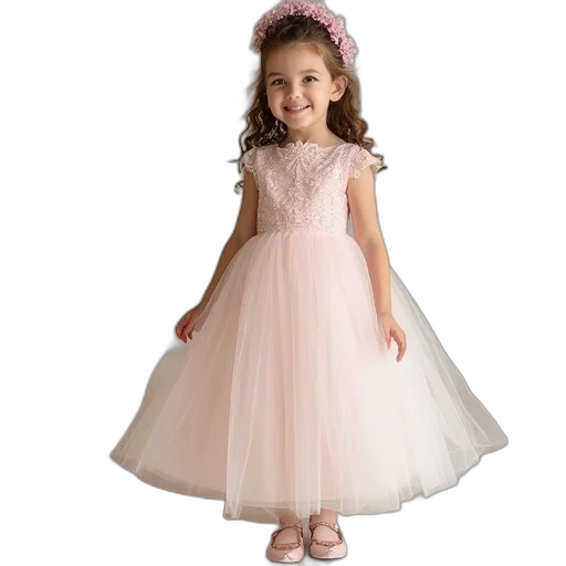 dress, flower, girls, children transparent PNG cut-out