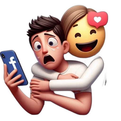 cartoon, male, character, surprised transparent PNG cut-out