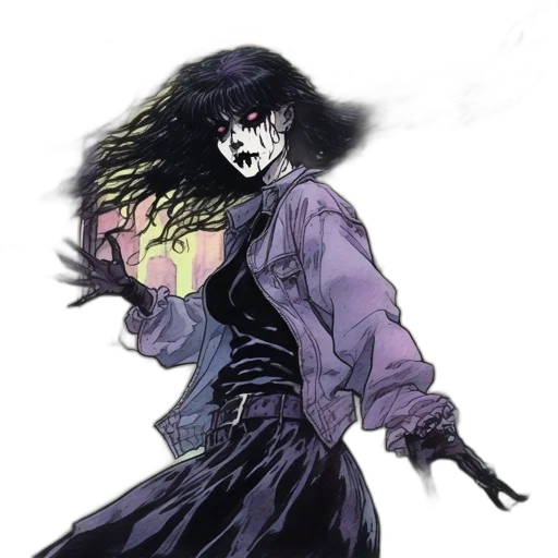 mask, jacket, creature, weapon transparent PNG cut-out