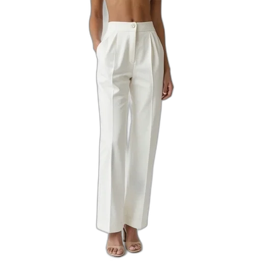 row, white, suiting, trousers transparent PNG cut-out