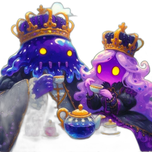 crown, staff, creature, concept art transparent PNG cut-out