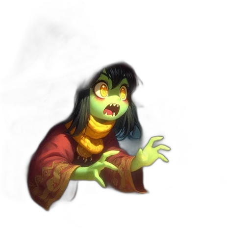 creature, staff, mask, face transparent PNG cut-out
