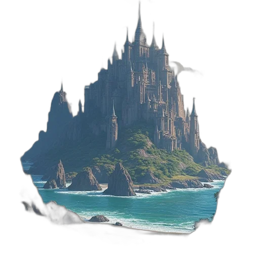 crown, building, hair, concept art transparent PNG cut-out