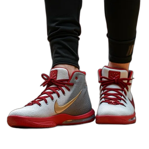 shoes, weapon, 3d render, photorealistic transparent PNG cut-out