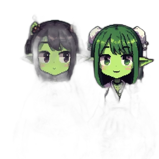 mask, pixel art, watercolor, concept art transparent PNG cut-out