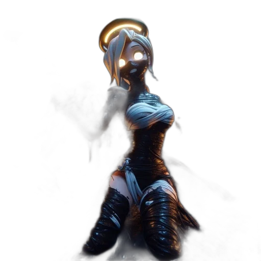 mask, jewelry, robot, staff transparent PNG cut-out