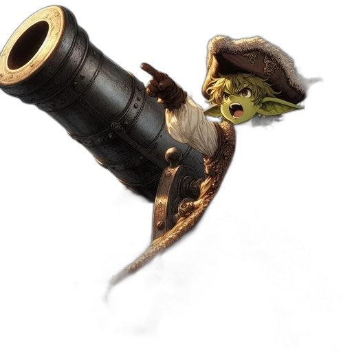 weapon, staff, hat, dragon transparent PNG cut-out