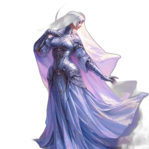 dress, dragon, sword, concept art transparent PNG cut-out