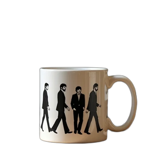 3d render, photorealistic, cartoon, beatles transparent PNG cut-out
