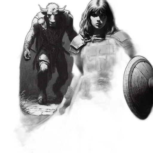 concept art, comic book art, fantasy art, pencil sketch transparent PNG cut-out