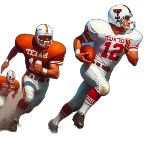 concept art, texas, tech, football transparent PNG cut-out