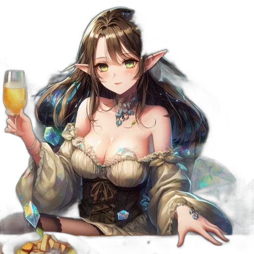 food, dragon, crown, staff transparent PNG cut-out