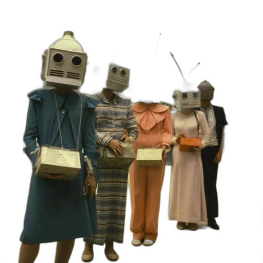 robot, mask, concept art, 3d render transparent PNG cut-out