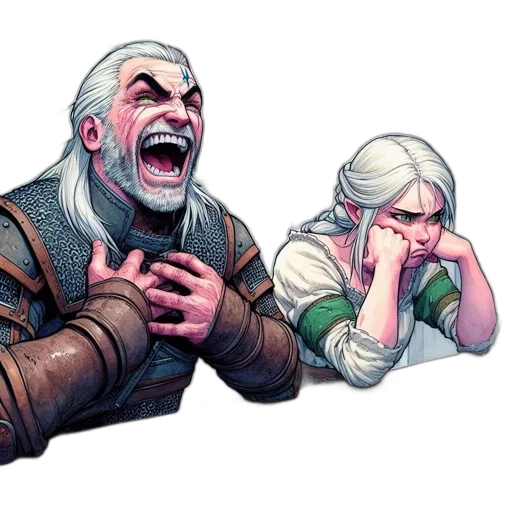 face, creature, concept art, comic book art transparent PNG cut-out
