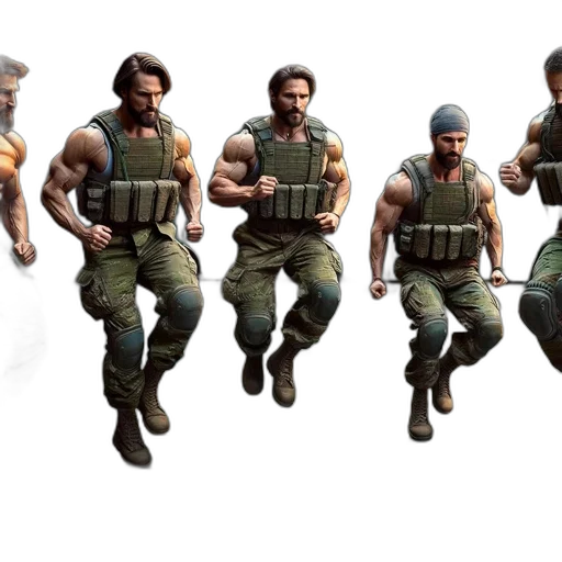 concept art, 3d render, pixel art, comic book art transparent PNG cut-out