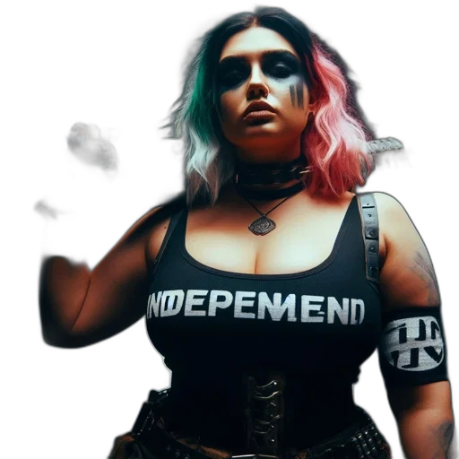 weapon, dress, cyberpunk, concept art transparent PNG cut-out