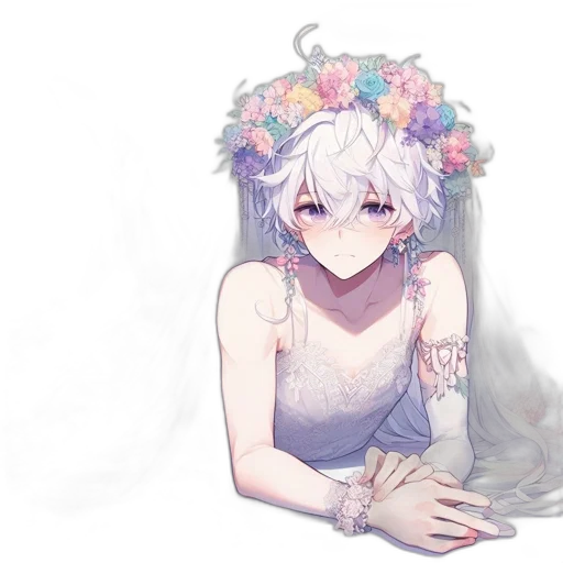 crown, dress, flower, jewelry transparent PNG cut-out