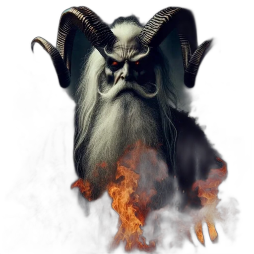 dragon, creature, staff, mask transparent PNG cut-out
