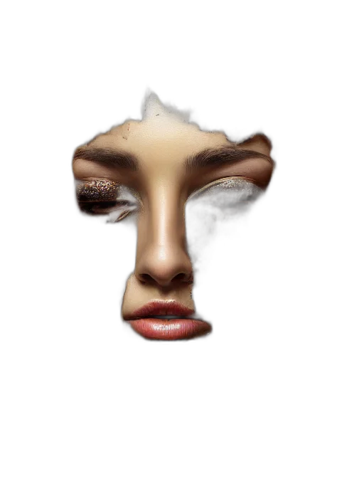face, mask, creature, hair transparent PNG cut-out