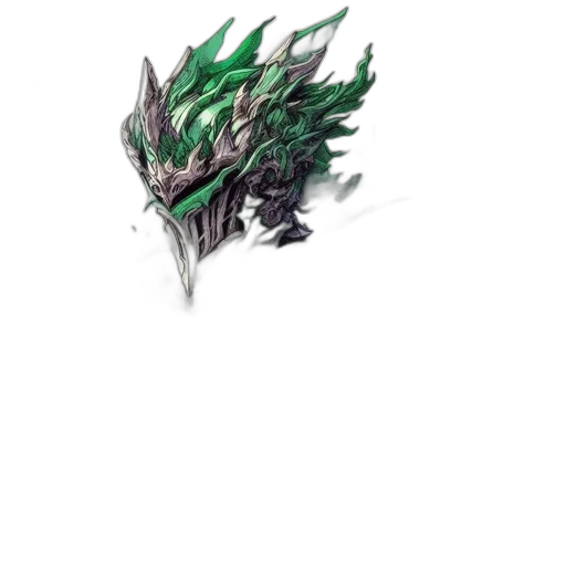 dragon, mask, weapon, creature transparent PNG cut-out