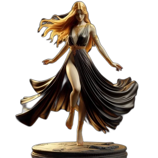 dress, concept art, fantasy art, 3d render transparent PNG cut-out