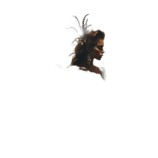 hair, mask, face, crown transparent PNG cut-out