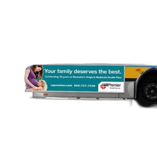 car, advertisement, side, bus transparent PNG cut-out