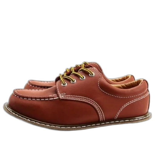 shoes, pair, brown, leather transparent PNG cut-out