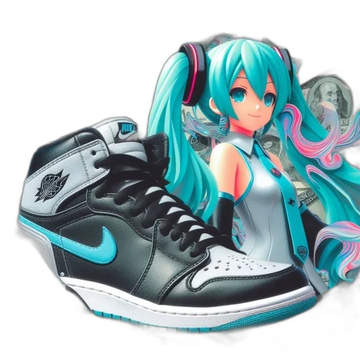shoes, robot, weapon, vaporwave transparent PNG cut-out