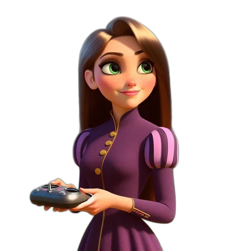 dress, jewelry, staff, robot transparent PNG cut-out